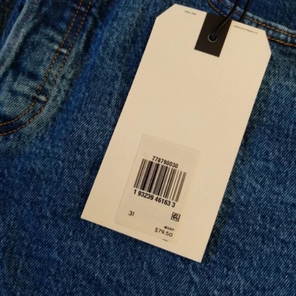 Levi's Ribcage High Waisted Jean Cut Off Shorts Charleston Erosion - Picture 16 of 16